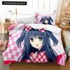 New 3D Priningt Kawaii Girls Yae Sakura (Shuffle!) Bedding Set Cartoon Anime Three-piece Set Adult Kid Bedroom Duvetcover Sets
