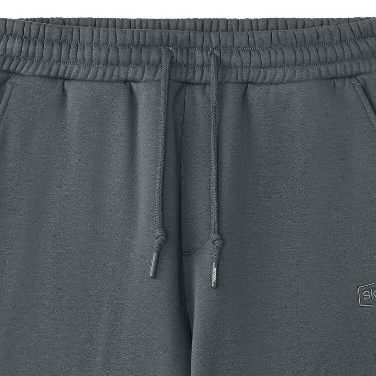 Skechers Sports Alliance Series Lace-Up Warm Breathable Knitted Sports Pants Men bottoms Smoky-Gray L325M042-013P