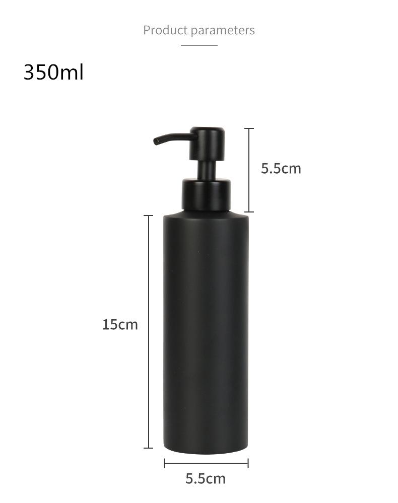 Liquid Hand Soap Pump Bottle Matte Black Large Stainless Steel Countertop Soap Dispenser