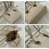Summer Grass Woven Bag Women's Trendy Korean Edition Casual Large Capacity Western Style Handbag Woven Shoulder Bag