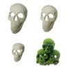 Skull Figurine Accent for Enclosure Styling, Room Display, Shelf Display, and Theme Display Use with Indoor Display