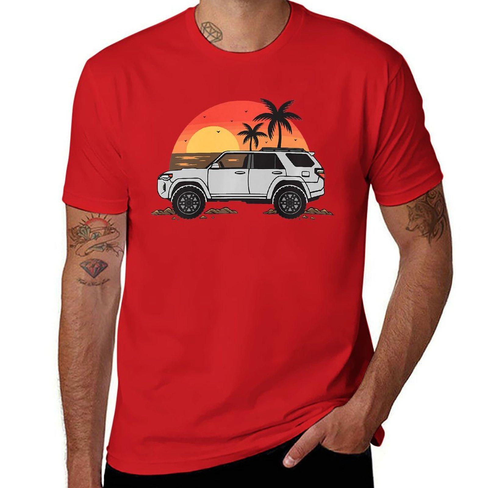 

4Runner Nation Hawaii Yotas Crew T-Shirt boys whites funnys summer top heavy weight t shirts for men S