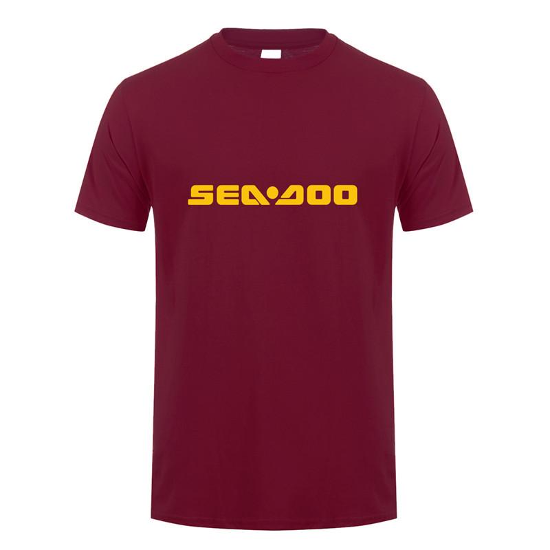 Seadoo T Shirts Summer Short Sleeve Cotton Sea Doo Seadoo Moto Tshirt Unisexs Tshirt Tops Tees Lh079