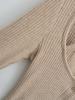 Temperament Pure Desire Spliced Faux Two-Piece Turtleneck Tie Imitation Cashmere Long Sleeve Tee with Flowing Ribbon Scarf for Women