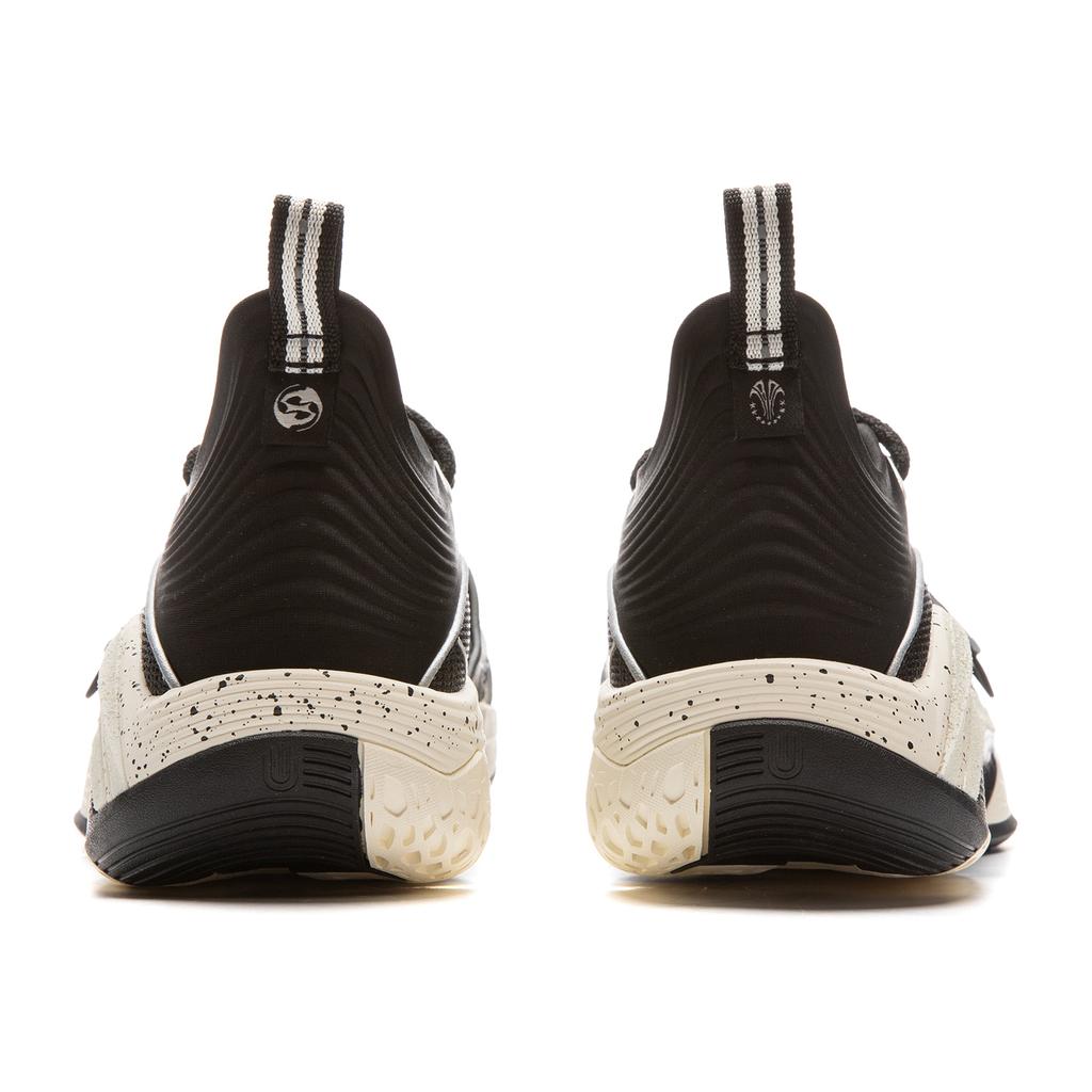 New 1807 X LiNing Cushioning, Slip Resistant, And Abrasion Resistant Low Top Basketball Shoes Men's Black Beige White ABFV027-2