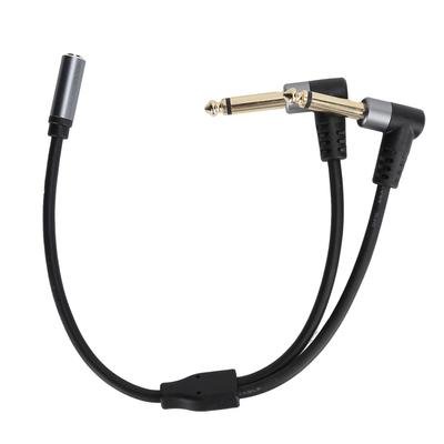 3,5mm Buchse auf 6,35mm Klinke Adapterkabel Stereo Audio Konverterkabel für Mischpult Mikrofon