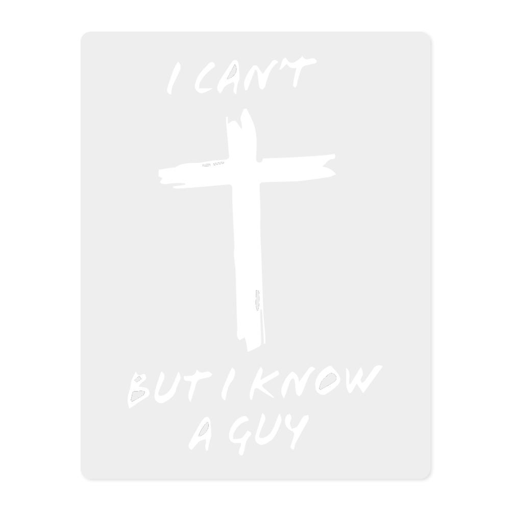 

I Can t But Know A Guy Car Funny Stickers Creative Cross Car Laptop Sticker Fashion Waterproof White Sticker Decoration білий