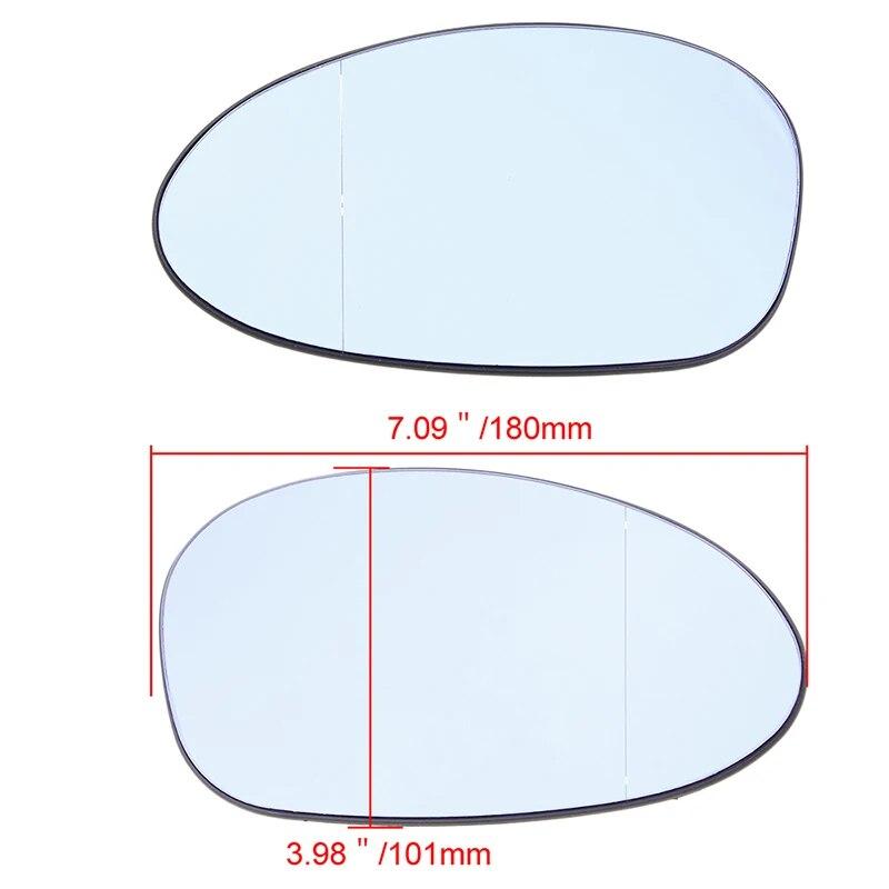 Rétroviseurs de voiture en verre avec chauffage, pour BMW série 1 E87 3 portes 2004 2005 2006 2007 2008 2009 2010 2011 bleu