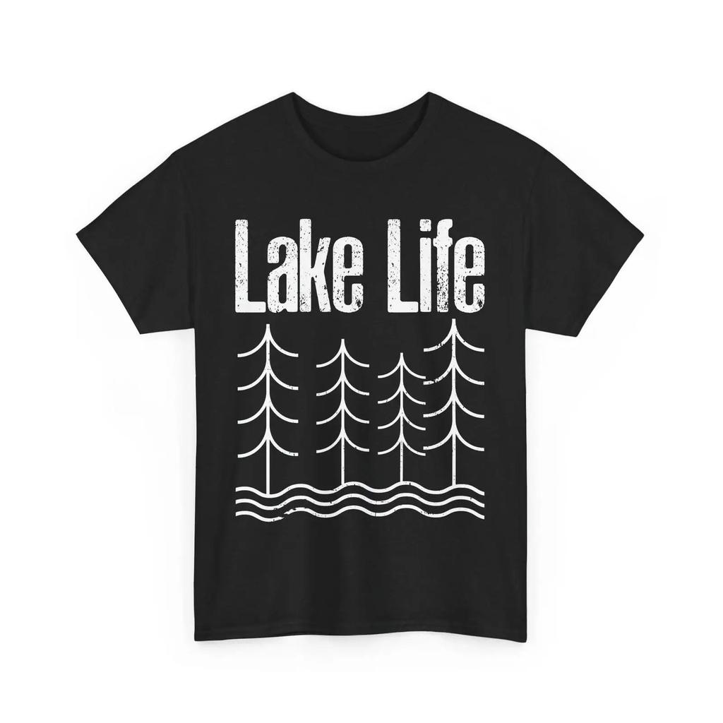 Lake Life T Shirt Lovers Wildlife Nature Summer Vacation Boating Vintage Washed Comfortable Graphic Stylish Designer Clothes