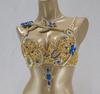 Women Beading Sequins Samba Carnival Belly Dancing Bra Top for Halloween Dance EDC Rave Mardi Gras Night Party Stage Performance