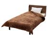 Double-layered Blanket with Mineral Fiber Insulation, Size 140x200cm, Brown, FLAMEYARN. Provides Warmth Like a Hot Stone Bath.