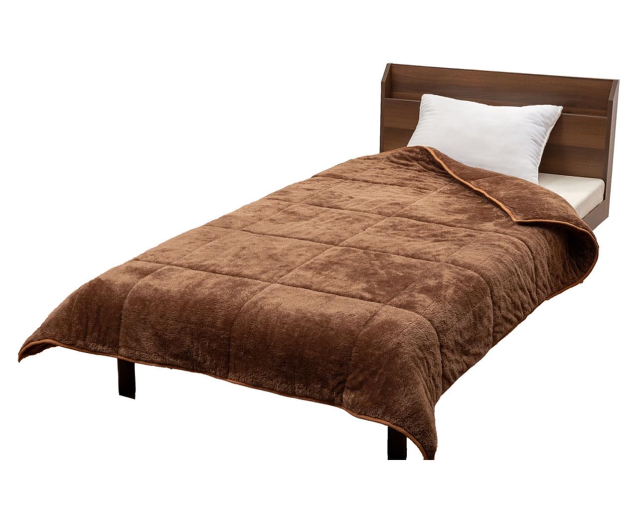 

Double-layered blanket with mineral fiber insulation, size 140x200cm, brown, FLAMEYARN. Provides warmth like a hot stone bath.