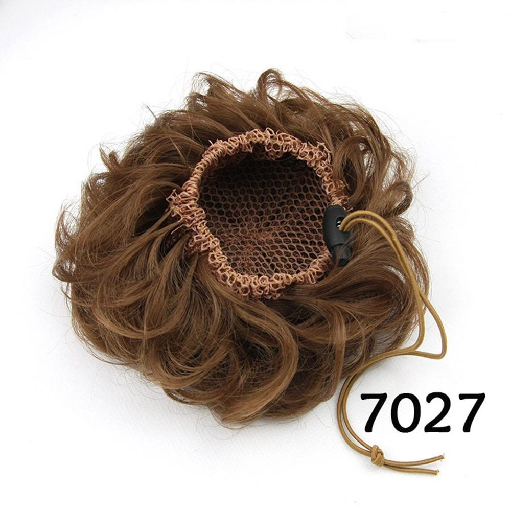 Çiçek Şekli Sentetik Saç Kıvırcık Saç Topuz Lastik Bant Saç Topuzu Donut Saç Rulosu Saç Parçaları