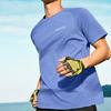 Skechers Comfort Technology Cool Series Quick Dry Simple Round Neck Pullover Short Sleeve T-Shirt Men Tops Persian-Blue P225M086-03Z1