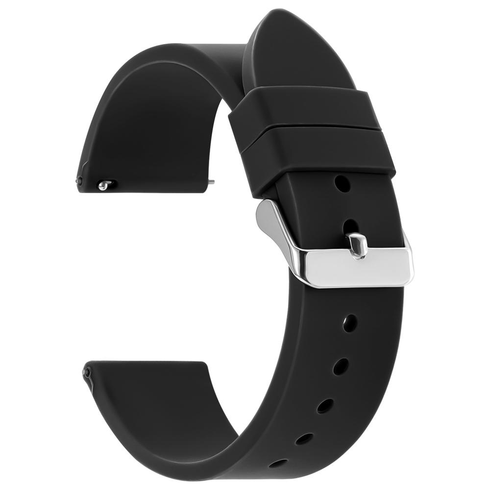Armband 16mm 18mm 20mm 22mm Schnellverschluss Weiches Silikon Uhrenarmband Universal Gummi Wasserdicht Smartwatch Armband Ersatz
