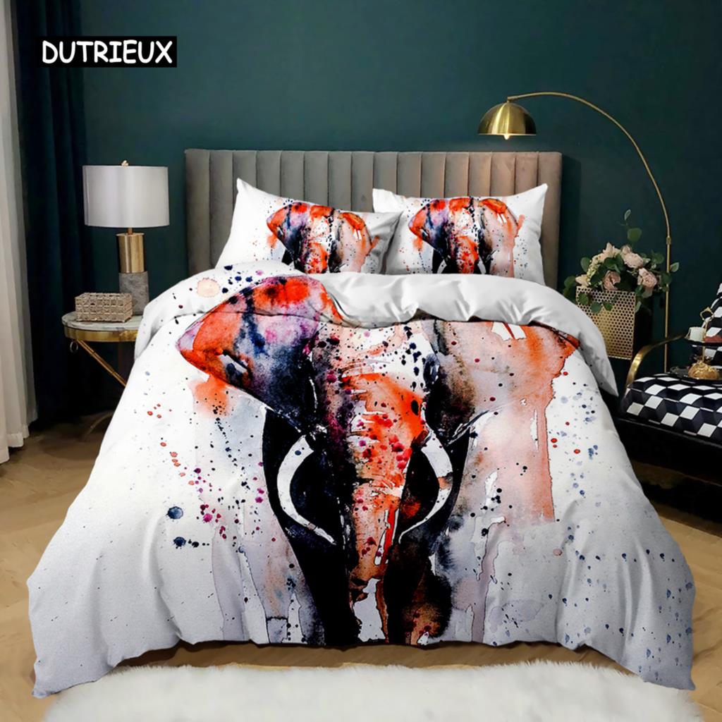 

Комплект постельного белья с изображением слона в стиле бохо, комплект постельного белья с изображением слона в стиле богемы, комплект постельного белья с изображением слона в стиле сафари, животных, индийский, экзотический, королевский, королевский, поли