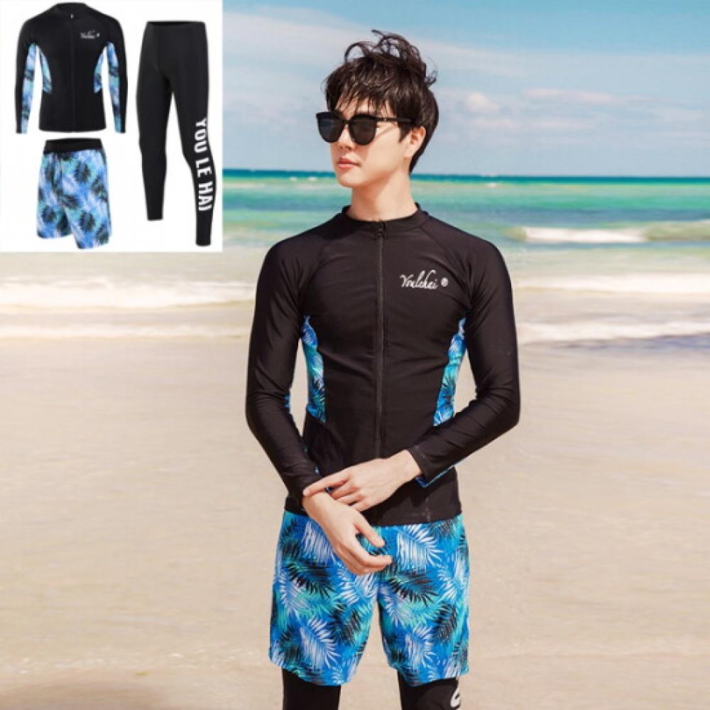 Fruitry WoMen S Sparkle raSh Guard Set M 3xl looSe Fit Big Size 5 pieceS SwiM