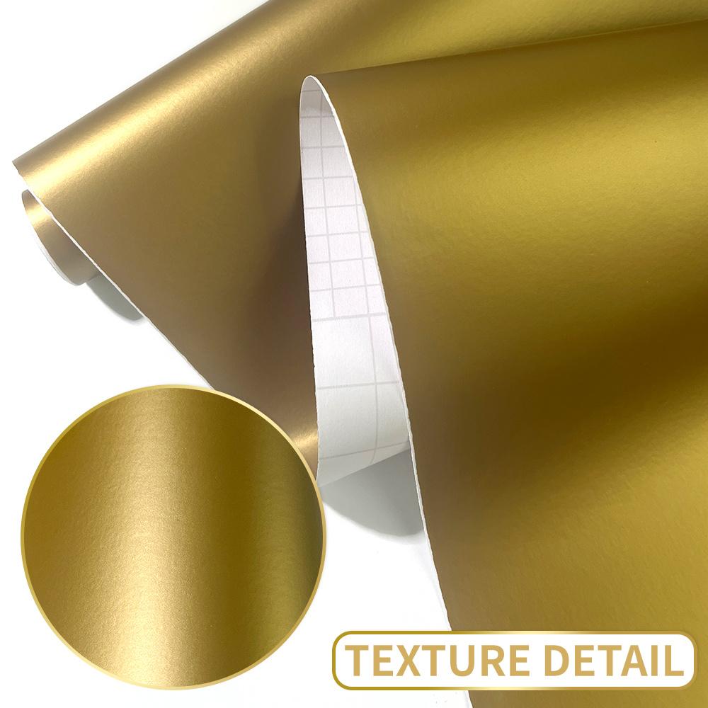 1 Rolle Mattes Gold Vinyl Rolle Permanenter Aufkleberfilm Wasserdicht Selbstklebend DIY Auto Haus Tassen Aufkleber für Alle Schneidemaschinen