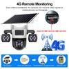 V380 Solar-Powered 4G WiFi Outdoor Camera with Three-Screen Display