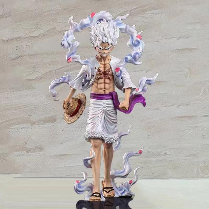 23cm One Piece Anime Pop Monkey D Luffy Actionfigur Jubiläumsmodell Gear 5 Nika Luffy PVC Statue Puppe Sammlung Spielzeug Geschenk