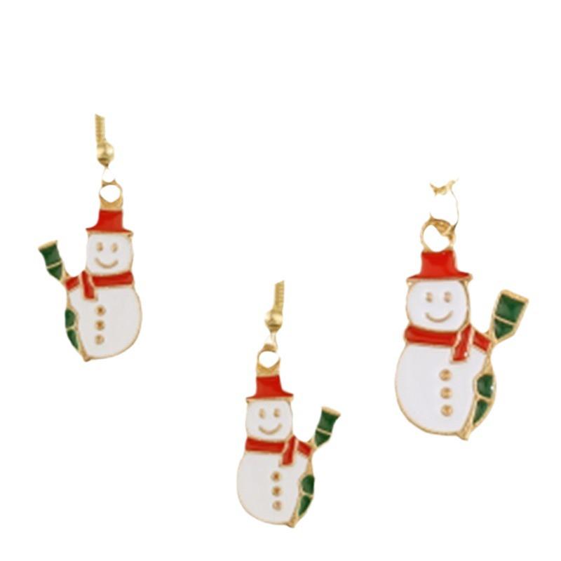 Trendy Christmas Jewelry Set: Santa Claus Earrings & Necklace