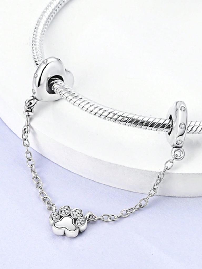 Charms Plata Copper Colors Bear Maple Leaf Safety Chains Beads Pendant For Original Bracelet For Women Diy Jewelry Love Gift