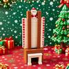 Santa Advent Calendar Fun Santa Claus Down The Fireplace with Sliding Design Wooden 3D Christmas Countdown Decoration Holiday Home Decor for