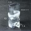 Automatic Bird Water Dispenser High Transparent Bird Cage Water Feeder for Budgie Small Bird Breeding Pet Supplies