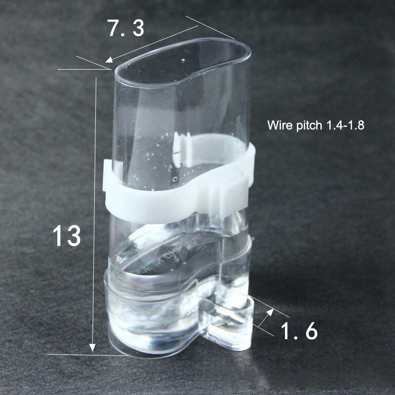 Automatic Bird Water Dispenser High Transparent Bird Cage Water Feeder for Budgie Small Bird Breeding Pet Supplies