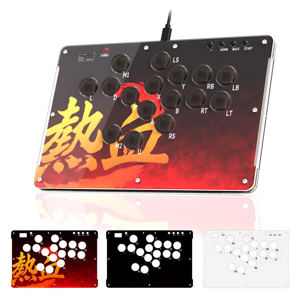 RK ROYAL KLUDGE T16 Arcade Leverless 16 Custom RGB SOCD Turbo Spacious Top Stable Desktop Zero Comfortable Fighting For Japanese Instruction Manual
