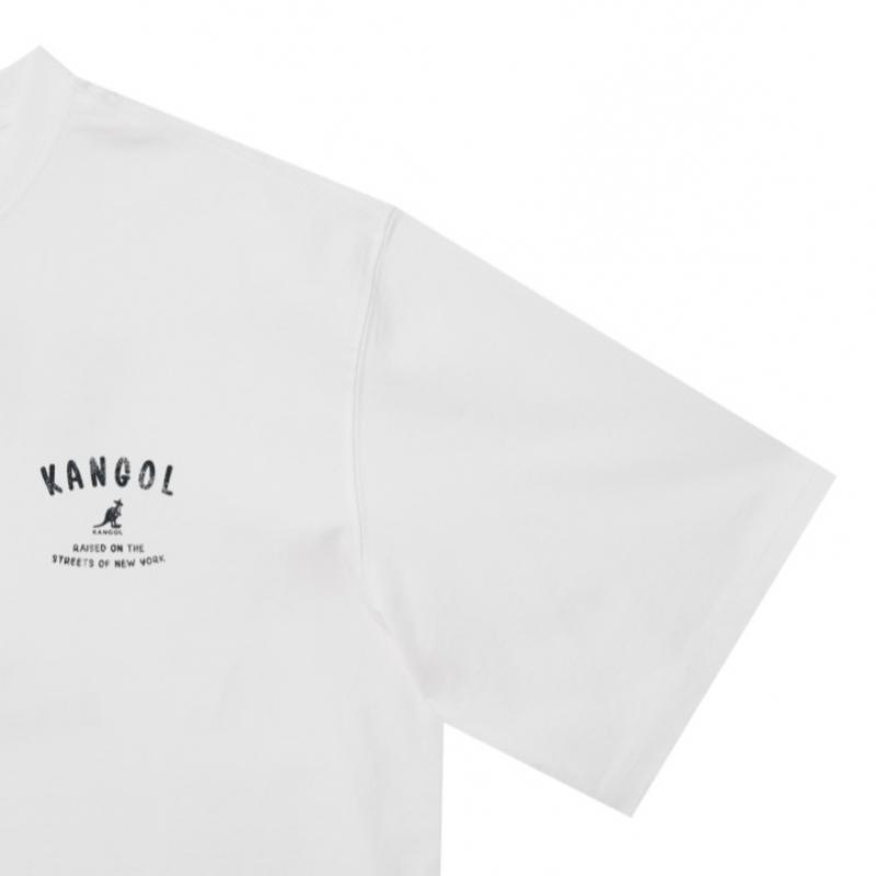 KANGOL Arch Logo T shirT 2822 Off whiTe