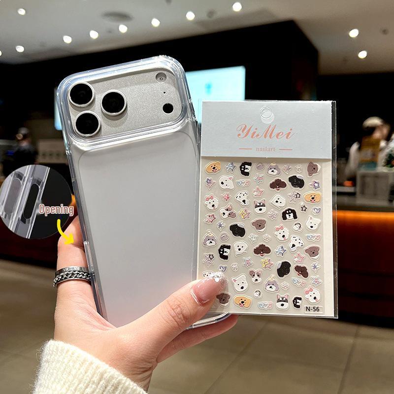 

Cute Cartoon Fresh Apple 17 Phone Case with Frosted AI Buttons - Compatible with 17Pro/17ProMax, Magnetic Design 17 Pro Max