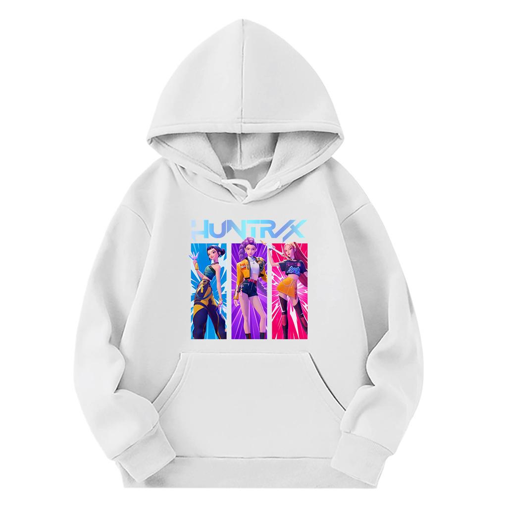 Zimní móda Ležérní Všestranné kousky Pohodlné Série Hon na čarodějnice Potištěné Dětské Roztomilé Teplé Mikiny s kapucí