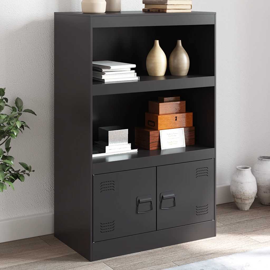 Sideboard Black 67 x 39 x 107 cm Steel