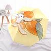 1pc Cute Hamster Mandarin Automatic Folding Umbrella - 8-Rib Durable Iron Frame, Compact Portable for Daily Travel Yy251205035