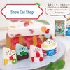 Resin Ice Cream Cat Ornaments - Trendy Handmade Japanese DIY Crafts for Car Decoration and Gifts.