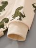 European and American Cartoon Dinosaur Hoodie for Kids - Pullover Round Neck Knitwear