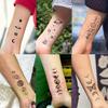 15 foi Tatuaje temporare cu lanț de planete spațiale false pentru femei bărbați braț luna neagră tatuaj stea soarelui univers mic tatuaje decal