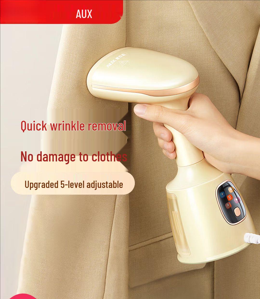 Compact Handheld Garment Steamer and Iron for Clothes зелёный