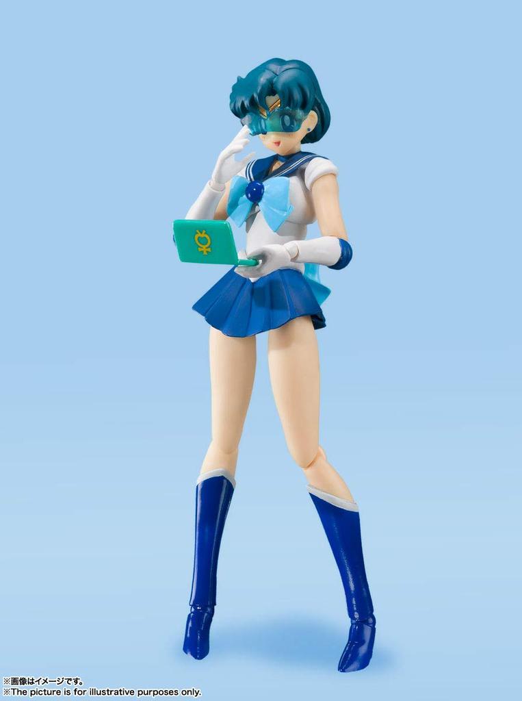 TAMASHII NATIONS Sailor Moon Sailor Mercury Color Approximately 140mm painted movable figure S.H.Figuarts -Animation Edition- ABS&PVC