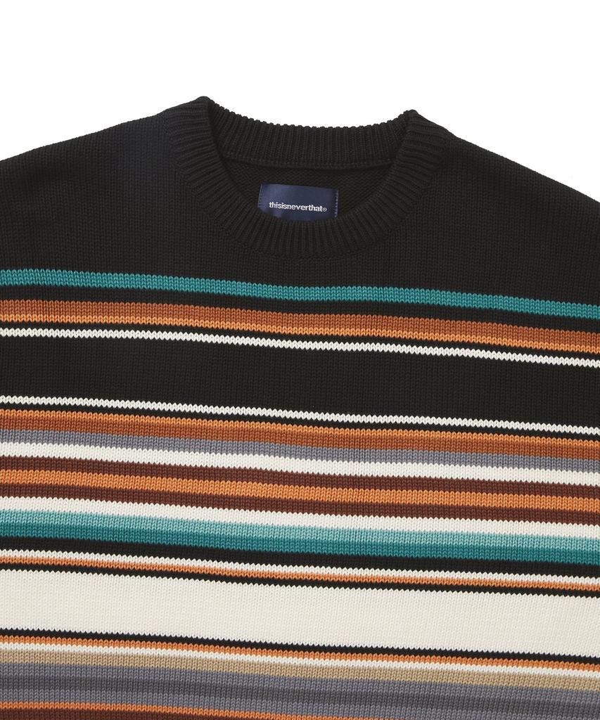 THISISNEVERTHAT Multi Striped Sweater Black/White