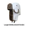Men Women Russian Hat Trapper Bomber Hats Winter Thermal Outdoor Lei Faux Snow Hat Ushanka Fur Earflap Caps For Outdoor Cycling
