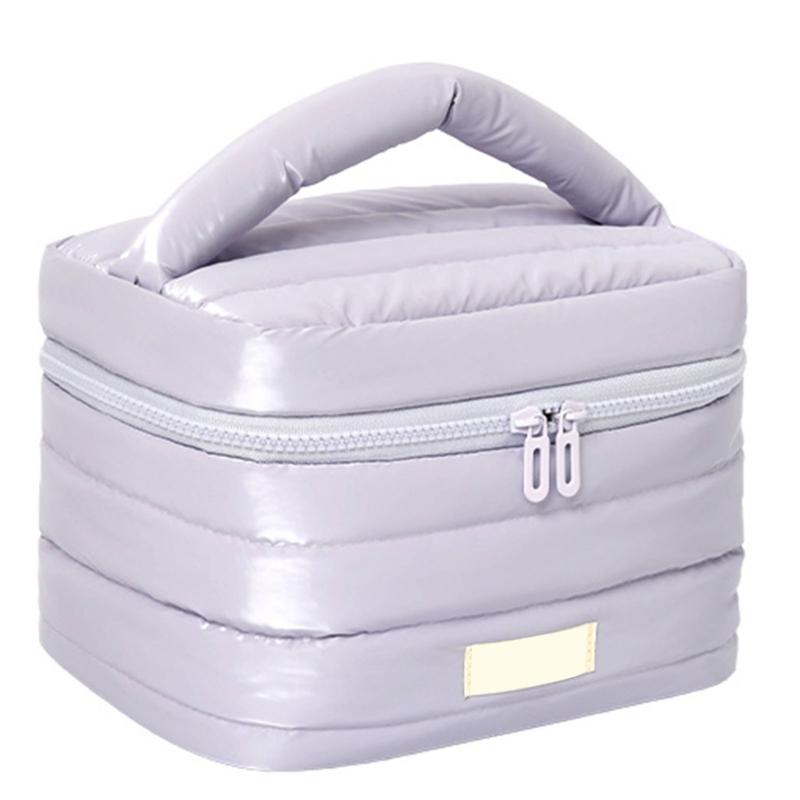 

Large Capacity Travel Makeup Bag For Women Practical Cosmetic Organizer Toiletries Bag For Vacation Or Business Trips фиолетовый