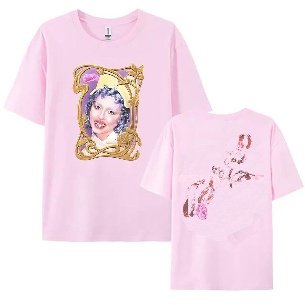 SMOOCHIES BUBBLEGUM TEE Ashnikko Singer Printing Tshirts for Female Short Sleeve Fashion Loose T-shirt Streetwear Unisex Women