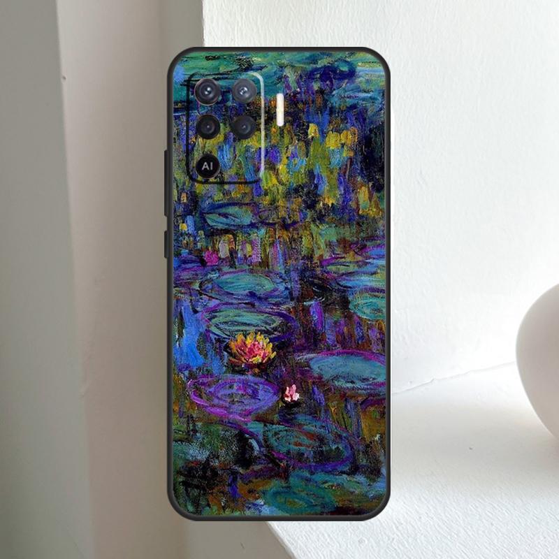 Monet Oil Painting For OPPO A74 A54 A94 A17 A57 A15 A16 A76 A96 A18 A38 A58 A78 A98 A40 A60 A80 A5 A6 Pro Case
