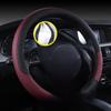 X686 Eco-Friendly Odorless Embossed Leather Steering Wheel Cover