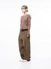 Chaenseseunoi Soft Cable V-Neck Knit - Brown /W243Tp02Br