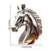 Bottiglia di Vetro a Forma di Testa di Cavallo Decorativa per Whisky Decanter Animale Contenitore per Alcolici Accessori Divertenti da Bevuta