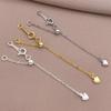 1Pcs Bracelet Accessories Metal Adjustable Extension Chains Bracelet Connectors For Diy Necklace Jewelry Making Supplies