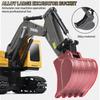 Zwn 2.4G Remote Control Excavator Dump Truck Rc Model Car Toy Professional Alloy Plastic Simulation Construction Vehicle For Kid